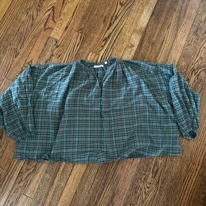 Doen Jane Blouse - Pond Promenade Plaid